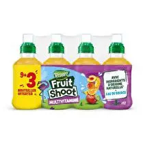 Teisseire, FRUIT SHOOT Fruit shoot Multivitamin - Le lot de 9 bouteilles 20 cl + 3 offertes