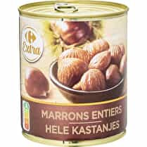 Carrefour, Marrons entiers à l'étuvée