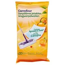 Carrefour, Serpillières jetables fraîcheur agrumes