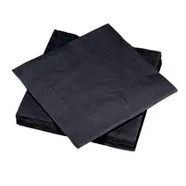 Carrefour, Serviettes 3 plis 40cm noir x30