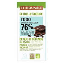 Ethiquable, Chocolat noir 76% togo