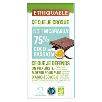 Ethiquable, Chocolat noir 75% coco passion