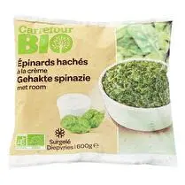 Carrefour, Epinards hachés à la crème