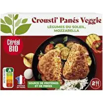Céréal bio, Crousti panés légumes du soleil mozzarella