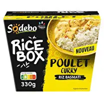 Sodebo, Plat préparé Rice Box poulet curry