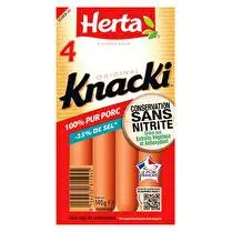 Herta, Knacki sel réduit 100% pur porc