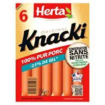 Herta, Knacki sel réduit 100% pur porc