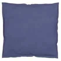 TEX HOME, Taie doreiller 100 % coton bio bleu 65x65cm