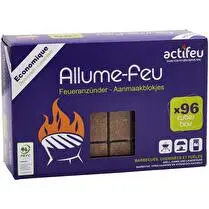 ACTIFEU, Allume-feux Cubes Bois