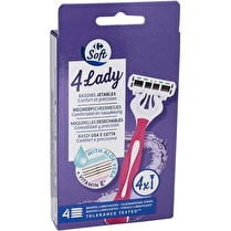 Carrefour, Rasoirs jetables 4 Lady