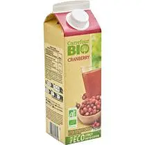 Carrefour, Boisson Cranberry Bio