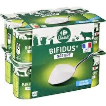 Carrefour, Yaourt au bifidus nature