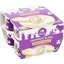 Carrefour, Fromage blanc saveur vanille 0% mg