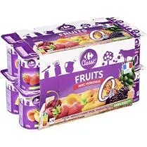 Carrefour, Yaourts aux fruits avec morceaux 0% MG