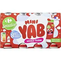 Carrefour, Yaourt à boire saveur fraise