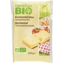 Carrefour, Emmental Au Lait Pasteurisé Bio