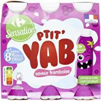 Carrefour, Yaourts à boire Ptit'Yab framboise
