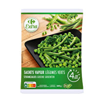 Carrefour, Sachets vapeur légumes verts
