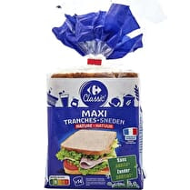 Carrefour, Pain de mie nature maxi tranches