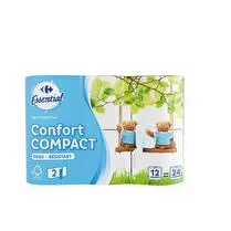 Carrefour, Papier toilette confort compact 2 plis
