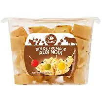 Carrefour, Dés de fromage aux noix