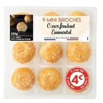 Mix Buffet, Mini brioche c ur fondant A l'emmental