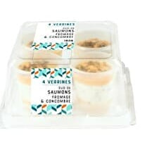 Mix Buffet, 4 Verrines Duo de saumon