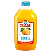 Andros, Jus d'oranges sans pulpe