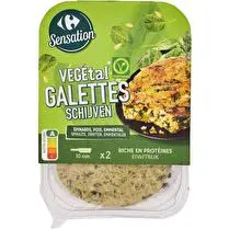 Carrefour, Végétal galette épinards pois emmental