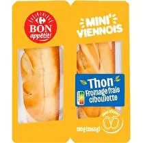 Carrefour, Sandwich thon fromage frais ciboulette