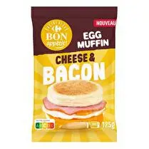 Carrefour, egg muffin bacon
