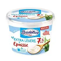 Bridélice, Crème fraîche extra légère & épaisse 7 %M.G