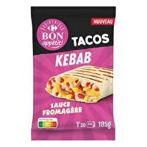 Carrefour, tacos sauce fromagère