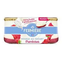 La fermière, Mousse au yaourt framboises