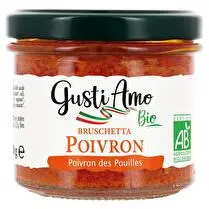 Gusti amo bio, Bruschetta poivrons bio  - 100 g