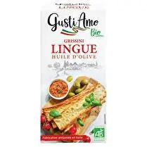 Gusti amo bio, Gressin lingue huile d'olive - 120 g