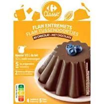 Carrefour, Préparation flan entremets chocolat