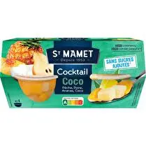 St Mamet, Cocktail coco sans sucre ajouté