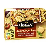 D'aucy, Les légumes gratinés légumes du soleil, penne parmesan et basilic