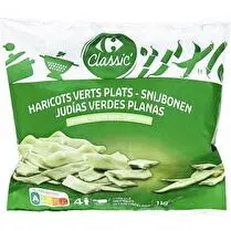 Carrefour, Haricots verts plats coupés le sachet de 1kg