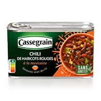 Cassegrain, Chili de haricots rouge à la mexicaine