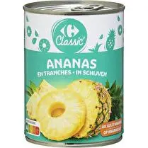 Carrefour, Fruits au sirop ananas tranches