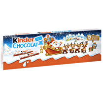 Kinder, Barres de chocolat au lait - x 12