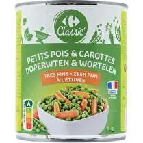 Carrefour, Petits pois & carottes très fins