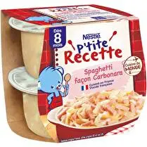 Nestlé, P'tite Recette Spaghetti façon carbonara