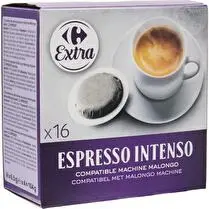 Carrefour, Café Dosettes Expresso Intense Compatible Malongo