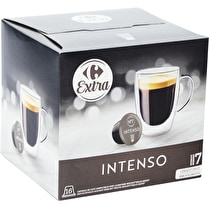 Carrefour, Café Capsules Intenso Intensité 7 Compatible Dolce Gusto