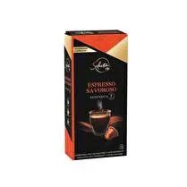 Carrefour, Café Capsules Expresso Equilibré Intensité 7 Compatible Nespresso