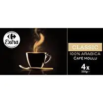 Carrefour, Café Moulu 100% Arabica Intensité 3