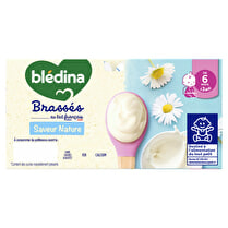 Blédina, Dessert lacté bébé dès 6 mois Nature Brassés
